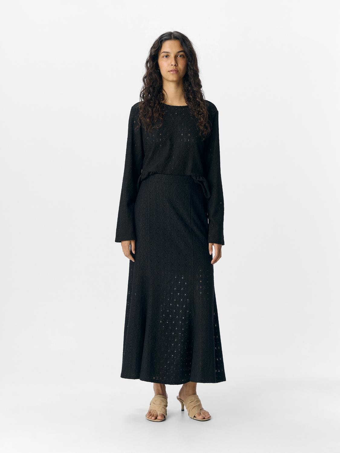 OBJLAILA Long Skirt - Black - VERO MODA & VILA Bergvik